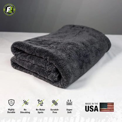 60*90cm 1200 GSM Edgeless Microfiber Car Drying Towel Excellent Water Take Ability Large