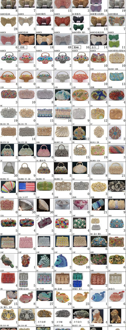 Factory Luxury Clutches Evening Bags Pink Heart Rhinestone Bag Heart Shape Purse Crystal Handbag Party Bags Women