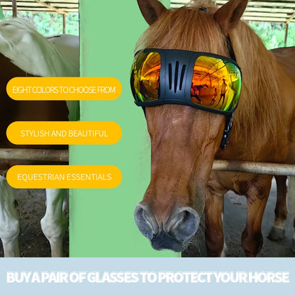 RTS Anlorr 3020 Horse Goggles Pet Glasses Horse Sunglasses Horse Protective Gear Glasses