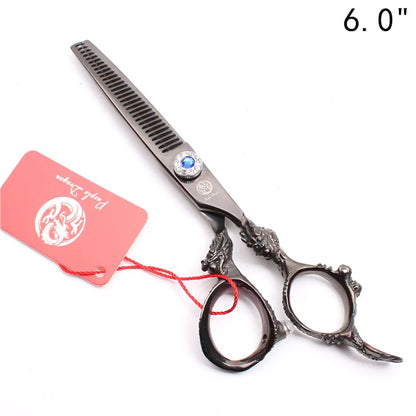 Hair Scissors 5.5" 6.0" 440C Purple Dragon Hairdressing Scissors Cutting Shears Hair Thinning Shears Professional Scissors Z9004