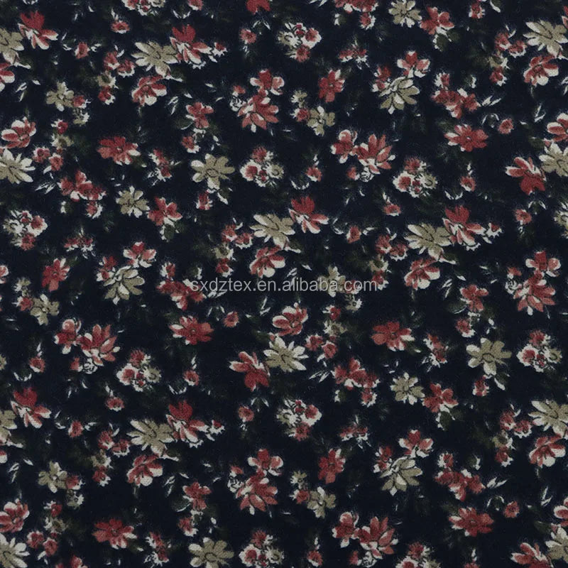 Fast Delivery High Quality Plain Active Staining Cotton Flannel Floral Fabric Casual Wear Cotton Shirt