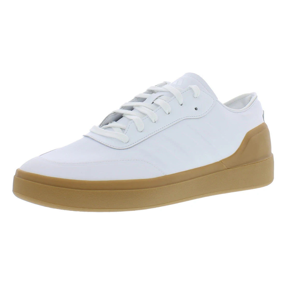 For Men's Court Revival Lace-up Solid Sneakers Cloud White Gum Fashionable Height Increasing EVA Insole Walking Shoes