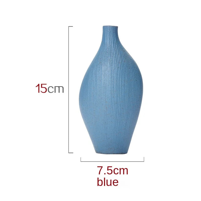 Stoneware Vase Japanese Retro Mini Floret Creative Porcelain Bottle Tea Ceremony Crafts Hydroponic Flower Pot