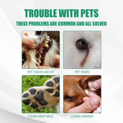 Yegbong Pet Tooth Finger Set Dog Cat Tartar Stone Oral Cleaning Care