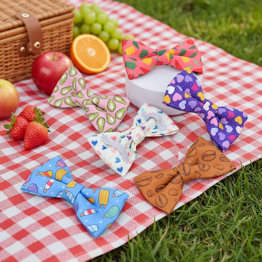 MIDEPET Valentine's Day New Year Gift  Series Colo Blooming Bow Tie Logo Custom Pet Bow Tie Pet Accessories China Factory Outlet