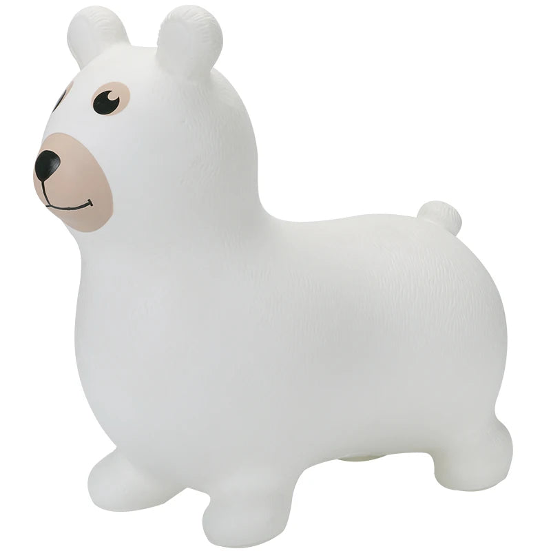 Animal Hopper Bear Inflatable Toy Horse Ride on Toy Animal Pvc Inflatable Hopper Horse Jumping Horse Baby Toddler Outdoor Toys