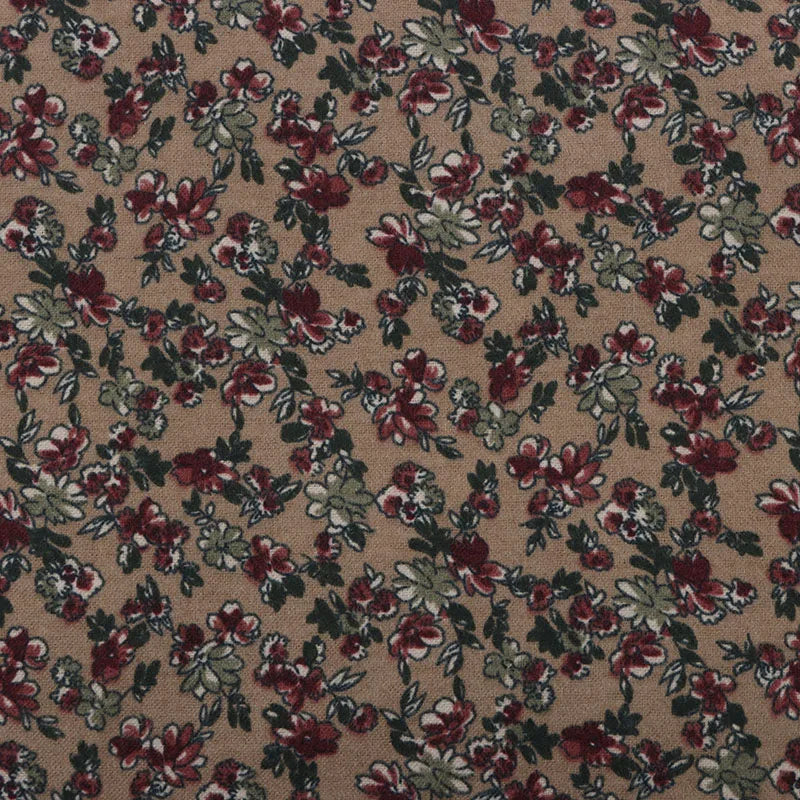 Fast Delivery High Quality Plain Active Staining Cotton Flannel Floral Fabric Casual Wear Cotton Shirt