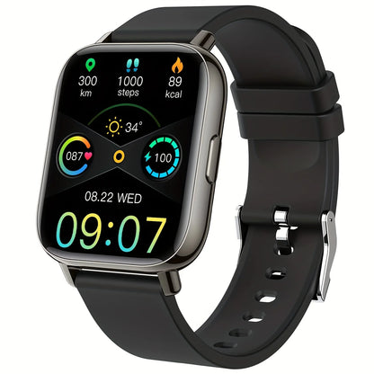 1.69" Touch Screen Smartwatch, a Fitness Tracker Featuring a Sleep Monitor and Step Counter,Supports 10 Sports Modes for Running