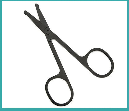 Nose Hair Scissors Mini Stainless Steel Round Head Beauty Trimmer Nose Hair Trimmer Portable Ergonomics Nose Hair Cutter