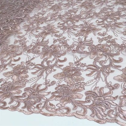 White African Lace Fabric 2025 Embroidered Nigerian Lace Fabric High Quality Cord lace French Tulle Fabric Wedding L-W006A