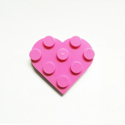 39613 Plate, Round 3 X 3 Heart/Plate, Round 6 X 6 Heart MOC Masterpieces Compatible Building Accessories Building Freedom 46342