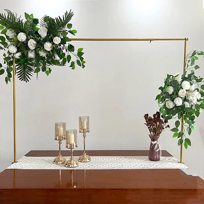 HOT SALE Over the Table Rod Stand With Clamps Adjustable Metal Balloon Table Arch Decoration for Wedding Party Supplies