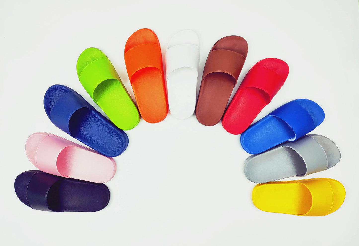 Custom Logo Anti-Slip Winter Spring Beach Slides with Open Toe Screen Printing PVC Embossed Mens' Slipper Footwear