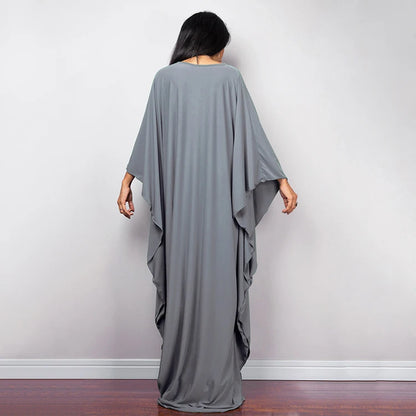 Trendy Design Knot Beach Maxi Dresses Solid V Neck Women Dress Clothing