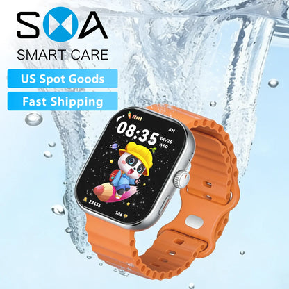 US Fast Ship Smartwatch for Men 2.01" AMOLED Display Always-on Heart Rate Monitor IP68 Waterproof Multi-Sport Tracker with Sleep