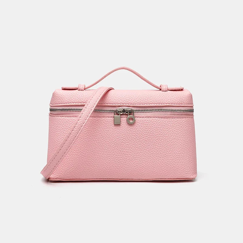 Factory Outlet 2025 New LP Bag L19 Lunch Box Single Zipper PU Small Shoulder Crossbody Portable Simple Fashion Gigi Same Style