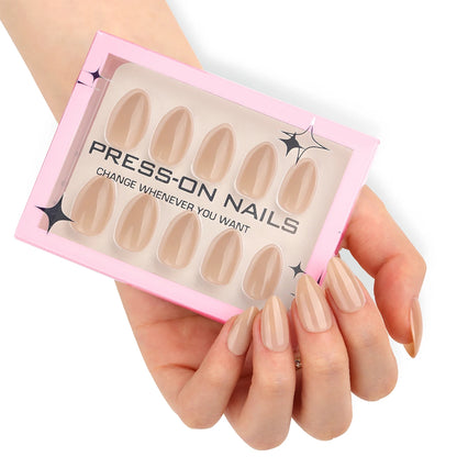 Solid Color press on nails wholesale short fake nails high quality false nails acrylic pmma  custom label Drop Shipping