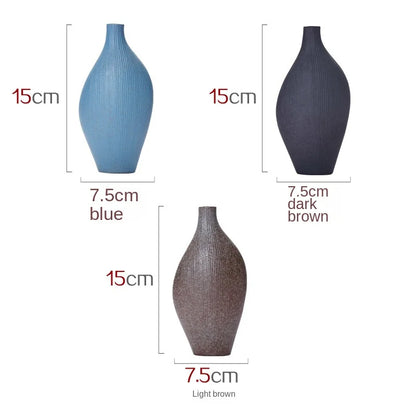 Stoneware Vase Japanese Retro Mini Floret Creative Porcelain Bottle Tea Ceremony Crafts Hydroponic Flower Pot
