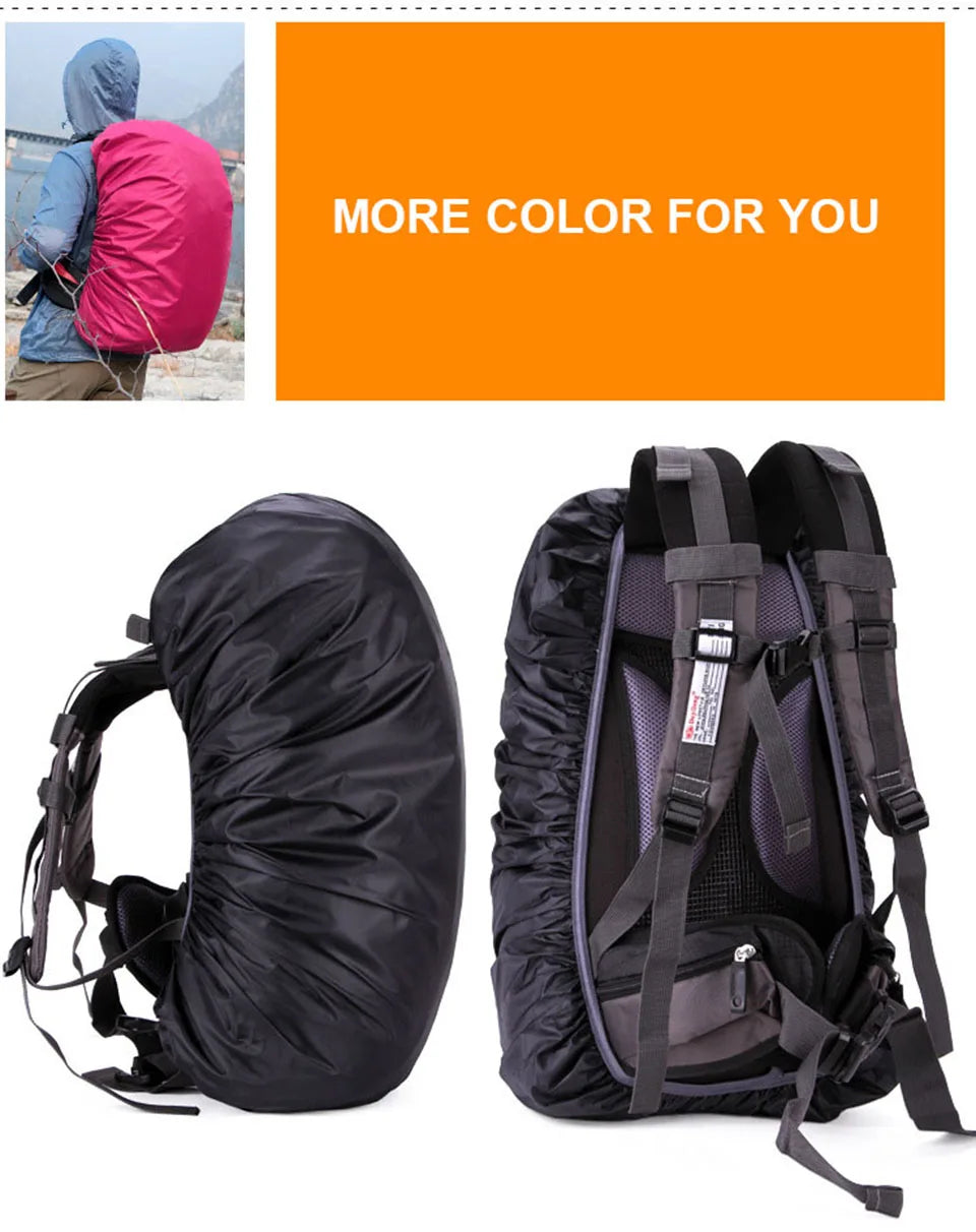 LOOGDEEL Practical Backpack Rain Shield Outdoor Camping Hiking Backpack Protective Cover Waterproof Dustproof Sun-protected Bag