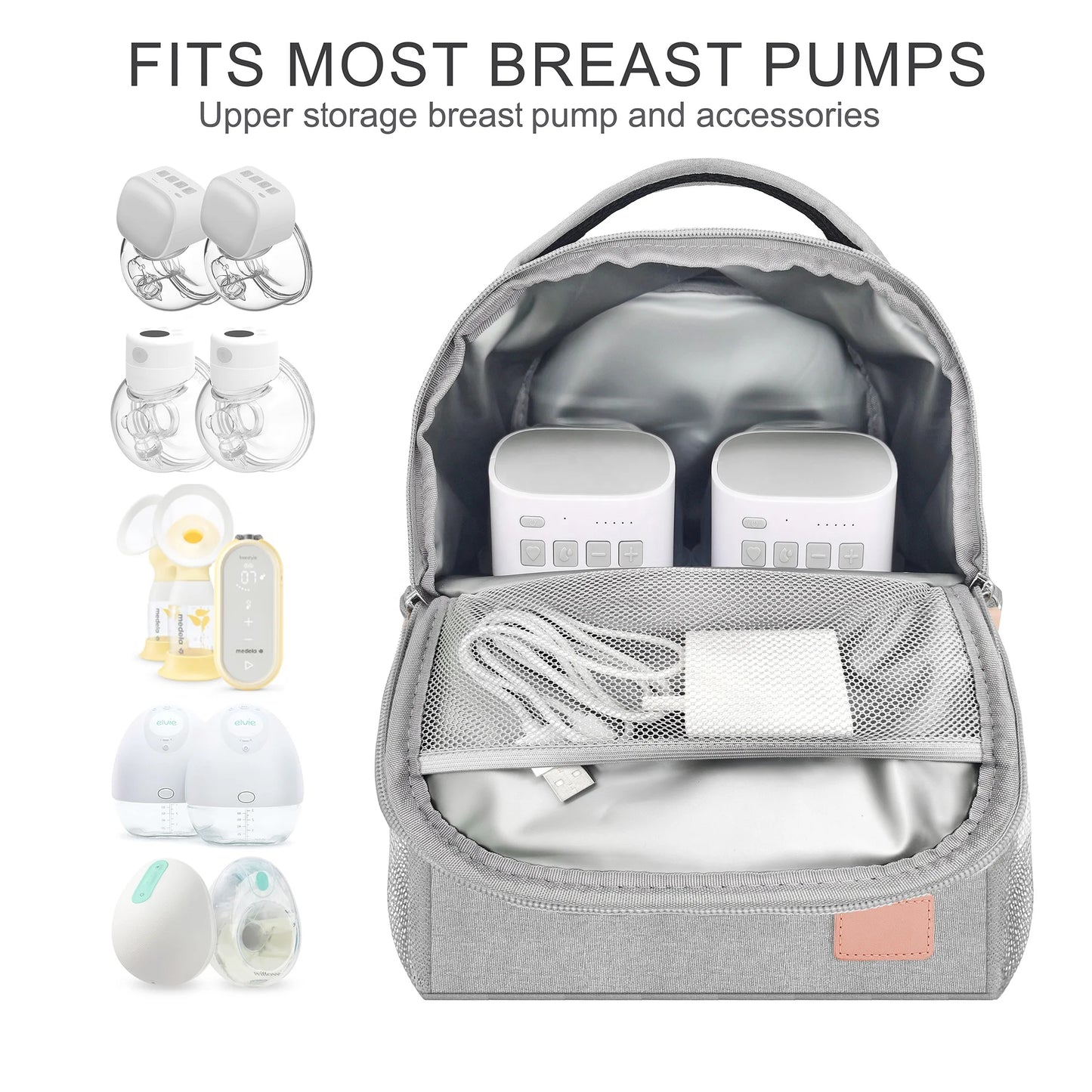 Fit Most Breast Pumps Mother Baby Care Bag Portable Waterproof Multifunctional Backpack With 2 Cooler Mother Backpack Diaper Bag
