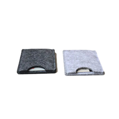 Women's Large Capacity Felt Card Holder Set Simple Fresh Style Storage Bags for Bedding and Card Storage for Living Room