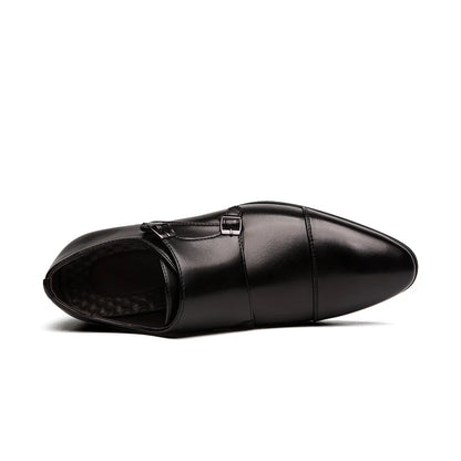 Point Toe Plus Size Casual Oxford Slip on Wedding Formal Men Monk Strap Dress Shoes