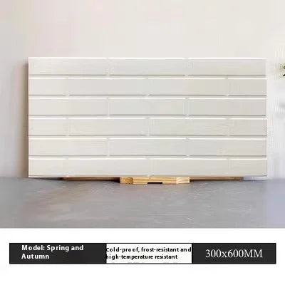 High - Durability Foshan 300X600 White Concave Enamel Cultural Stone Tiles for Villa Exterior Walls and Courtyard Walls