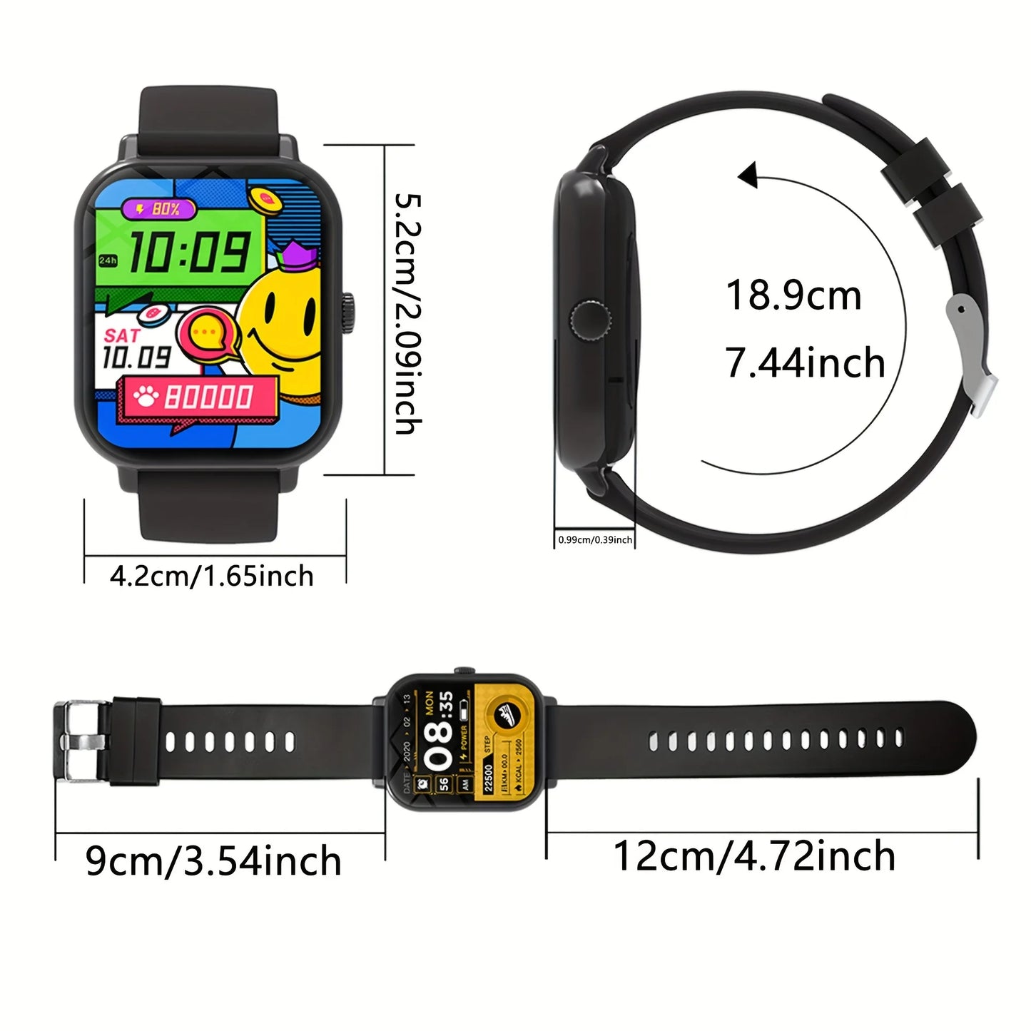 2026 New Smartwatch 1.83-inch High-definition Large Screen, Wireless Communication Sports Watch, Voice Call, Music Playback