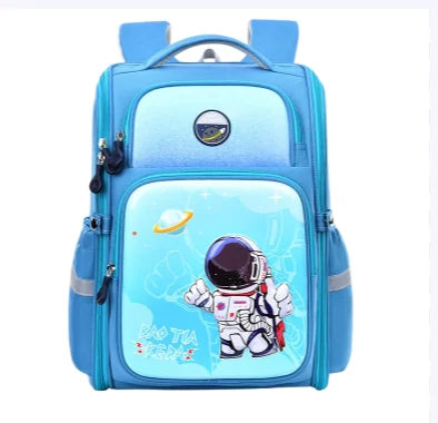 New Cartoon School Bag for Students Grades 1-6 Large Capacity Waterproof Shoulder Bag Mochila Escolar