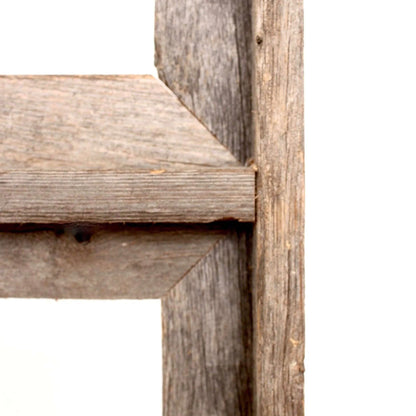 HMS 8 X 10 Gray Reclaimed Wood Picture Frame Three Slot Hanging Design