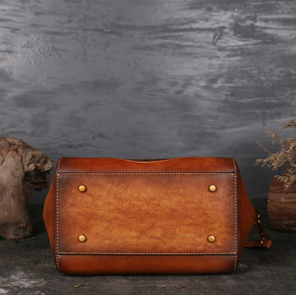 In Stock Ladies Large Capacity Bags Leather Handbags Waterproof Luxury Tote Bag Vintage Crossbody Bag