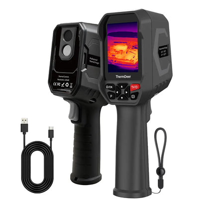 2.8 Inch Handheld Thermal Imaging 25HZ Refresh -20℃~550℃  Rechargeable  Thermal Camera