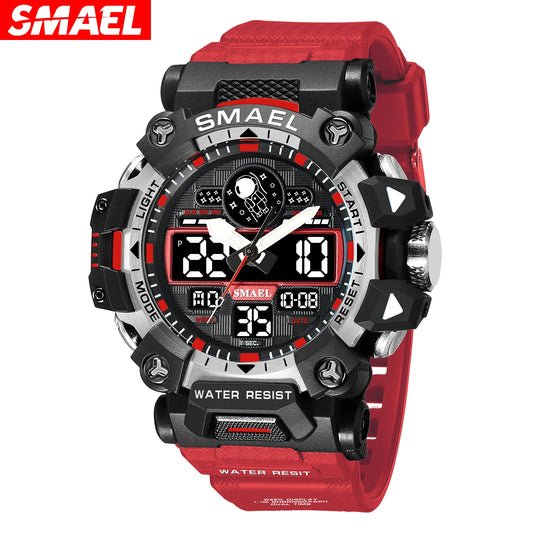 NEW Style SMAEL 8078 Electronic Watches Men's Student Watch Outdoor Sports Luminous Multi-function Quartz Digital Watch Relojes