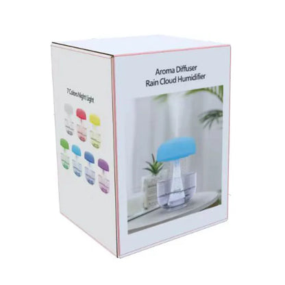 Christmas Gift White Noise Machine Rain Drop Humidifier Mushroom Rain Cloud Humidifier Raindrop Lamp Table Rain Water Diffuser