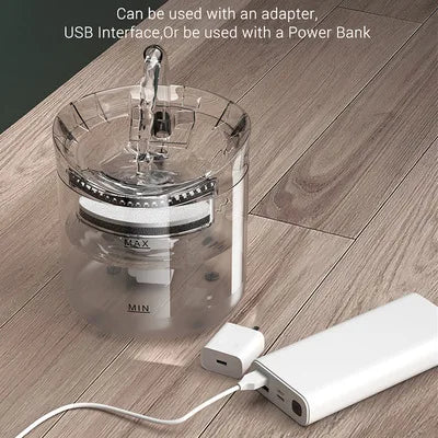 2L Modern Solid Design Super Quiet USB Charging Dog Cat Water Dispenser Electric Cyclic Automatic Pet Water Fountain
