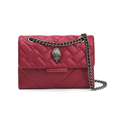 Foreign Trade Cross-Border E-Commerce Women's Chain Crossbody Shoulder Bag Flap Closure PU European Retro Style Small Handbag