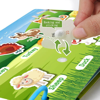 Montessori Educational Toys Preschool Kindergarten Learning Busy Book Sticker Activities for Kids Picture Books XH XHCP-241105