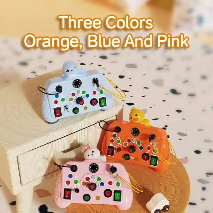 Unisex Kids Busy Machine Montessori Early Learning Puzzle Game 5-7 Years Age Switch Light Enlightenment Cognitive Intelligence