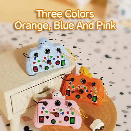Unisex Kids Busy Machine Montessori Early Learning Puzzle Game 5-7 Years Age Switch Light Enlightenment Cognitive Intelligence