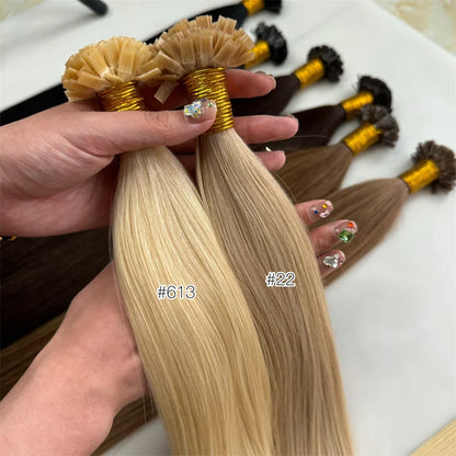 Top Quality Cuticle Aligned K Tip Hair Human Hair Double Drawn Keratin Tip Hair Extension