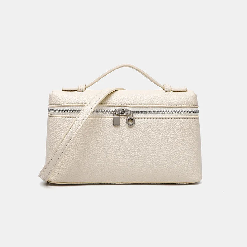 Factory Outlet 2025 New LP Bag L19 Lunch Box Single Zipper PU Small Shoulder Crossbody Portable Simple Fashion Gigi Same Style