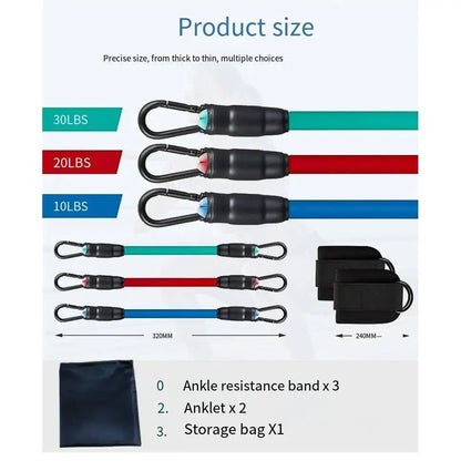 Ankle Resistance Bands Cuffs for Glutes & Butt Workouts-Fitness Exercise Equipment