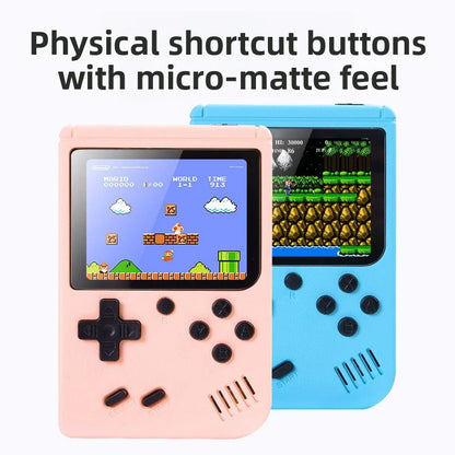 New 400 Classic Retro Color Screen Handheld Game Console Mini Player with TV Connectivity & Two Players Support