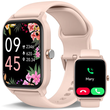 Valentine's Day Gift, FAWEIO Women's Smartwatch, Men's Wireless Calling,1.8-inch HD Touchscreen,Fitness Tracker,100+Sports Modes