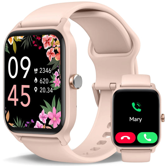 Valentine's Day Gift, FAWEIO Women's Smartwatch, Men's Wireless Calling,1.8-inch HD Touchscreen,Fitness Tracker,100+Sports Modes