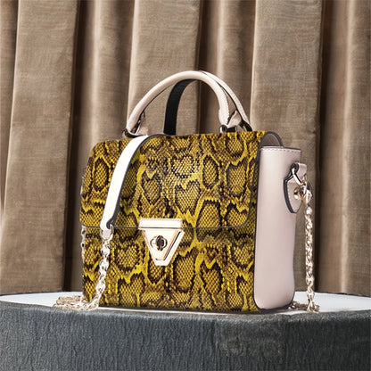 A-4109 PU Artificial Snake Skin Print Glossy Fabric Eco-Friendly Synthetic Leather for Bags Sofa Customization for Furniture