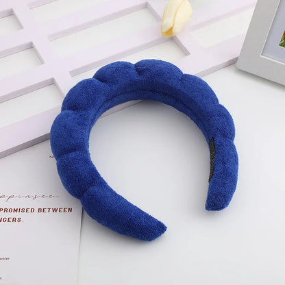 Customized Women's Sponge Skincare Headbands Yogic Makeup Spa Face Wash Hair Accessories Towel Cloth Customizable Headbands
