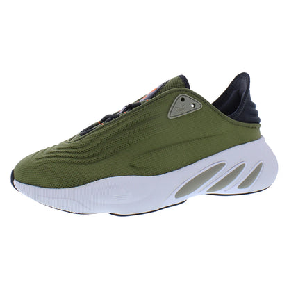 For Adifom SLTN Men's Running Shoes Made in Vietnam Focus Olive/Feather Grey/Impact Orange Color Scheme | 100% Authentic