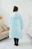 China Factory Oversized Winter Kids Wearable Hoodie Blanket Winter Custom Sherpa Hooded Blanket Kids Wearable Christmas Blanket