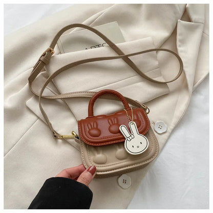 2025 Cute Fashion Cartoon PU Leather Mini Kid Purse Luxury Wallet Shoulder Bag for Girls Waterproof Portable